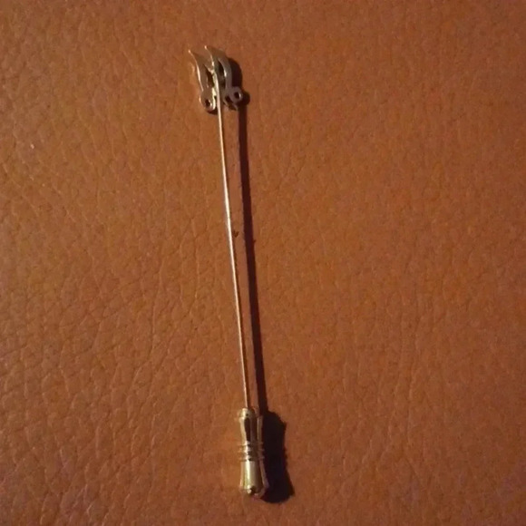 🌹Gold plated pin tie with letter "M" - Picture 4 of 4